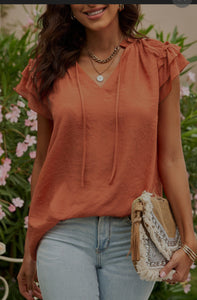 Kiwanis Ruffled Top (Available in 3 Colours)