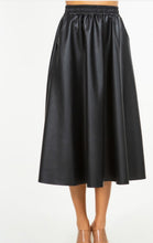 Load image into Gallery viewer, Lakelse Faux Leather Midi Skirt
