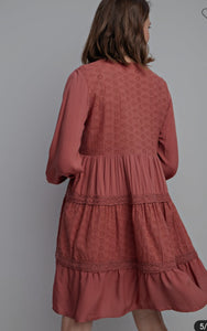 Ness Eyelet Dress (Available in 2 colours)