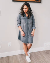 Load image into Gallery viewer, Hixon Denim Dress/Shacket/Shirt
