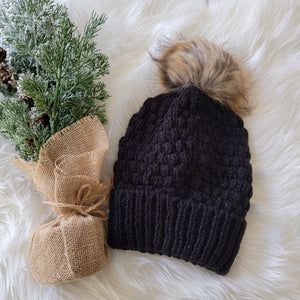 Babine Pom Fleece Lined Beanie(Available in 4 colours)