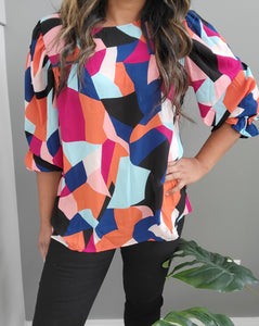 Beaumont Colour Block Blouse