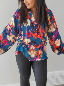 Spieker Graffiti Printed Blouse (Available in 2 colours)