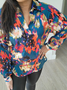 Spieker Graffiti Printed Blouse (Available in 2 colours)