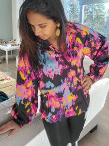 Spieker Graffiti Printed Blouse (Available in 2 colours)