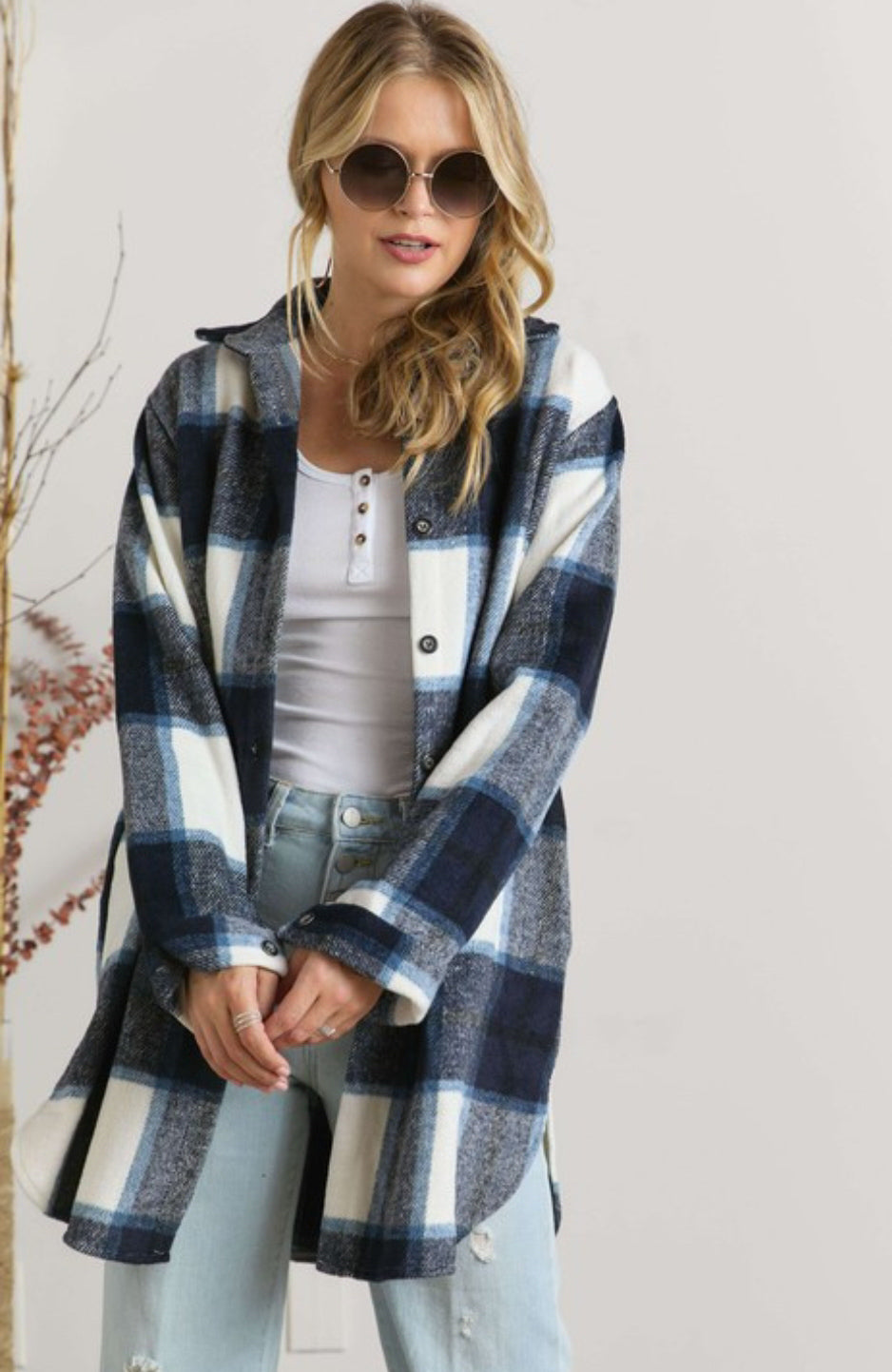 Eskers Plaid Shacket (Available in 2 colours)